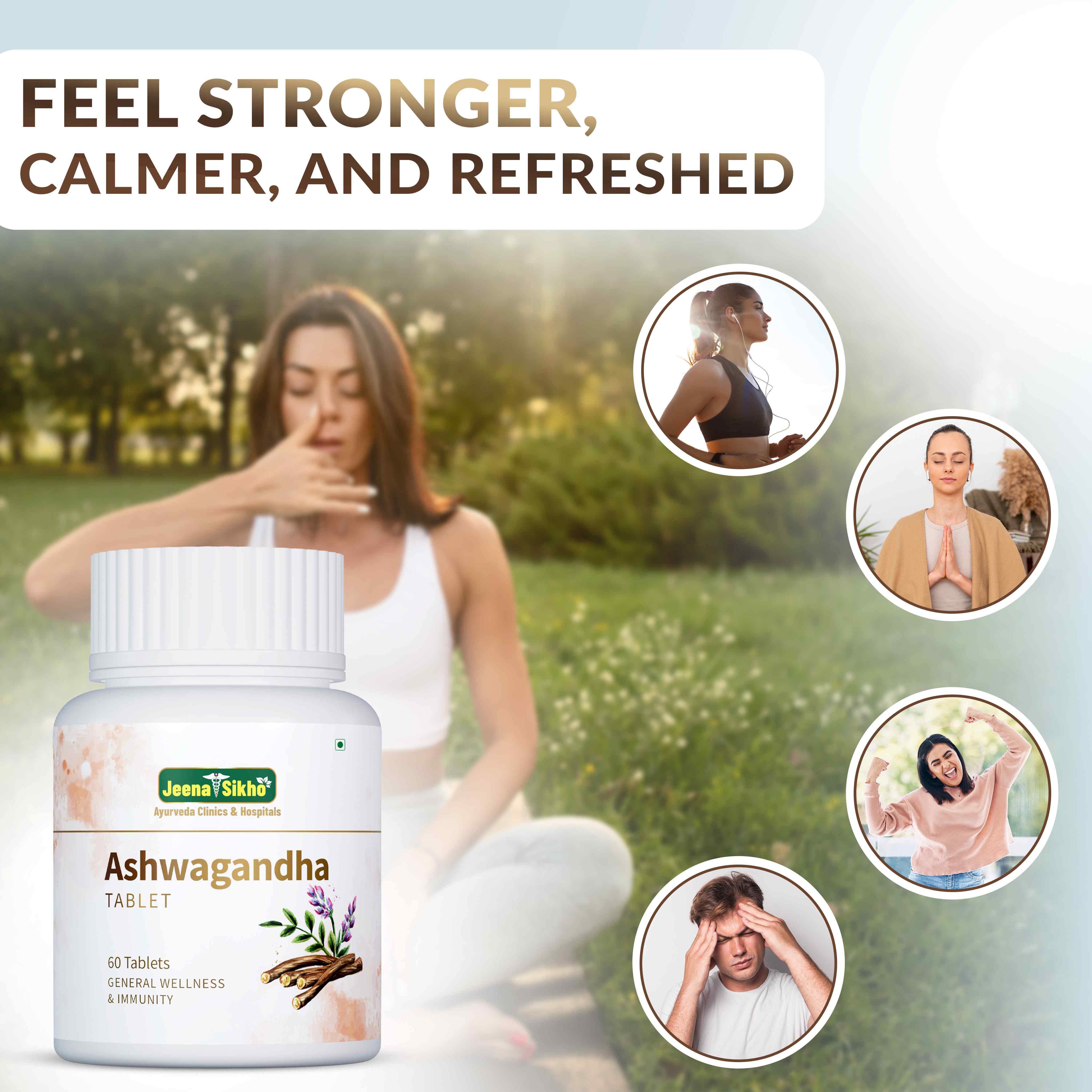 Jeena Sikho Ashwagandha Tablet - 60 Tablets