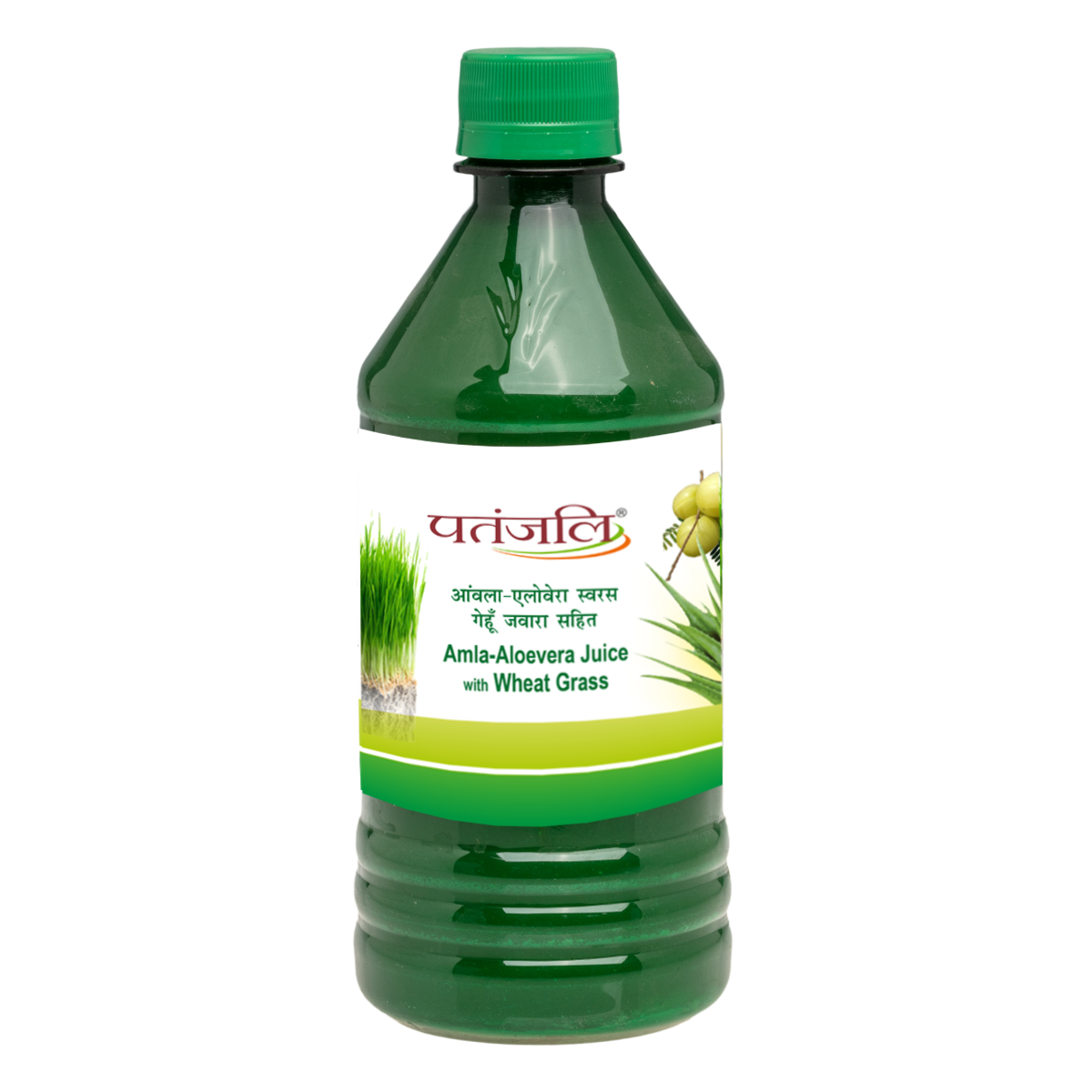 Patanjali Amla-Aloevera with Wheatgrass Juice - 500 ml