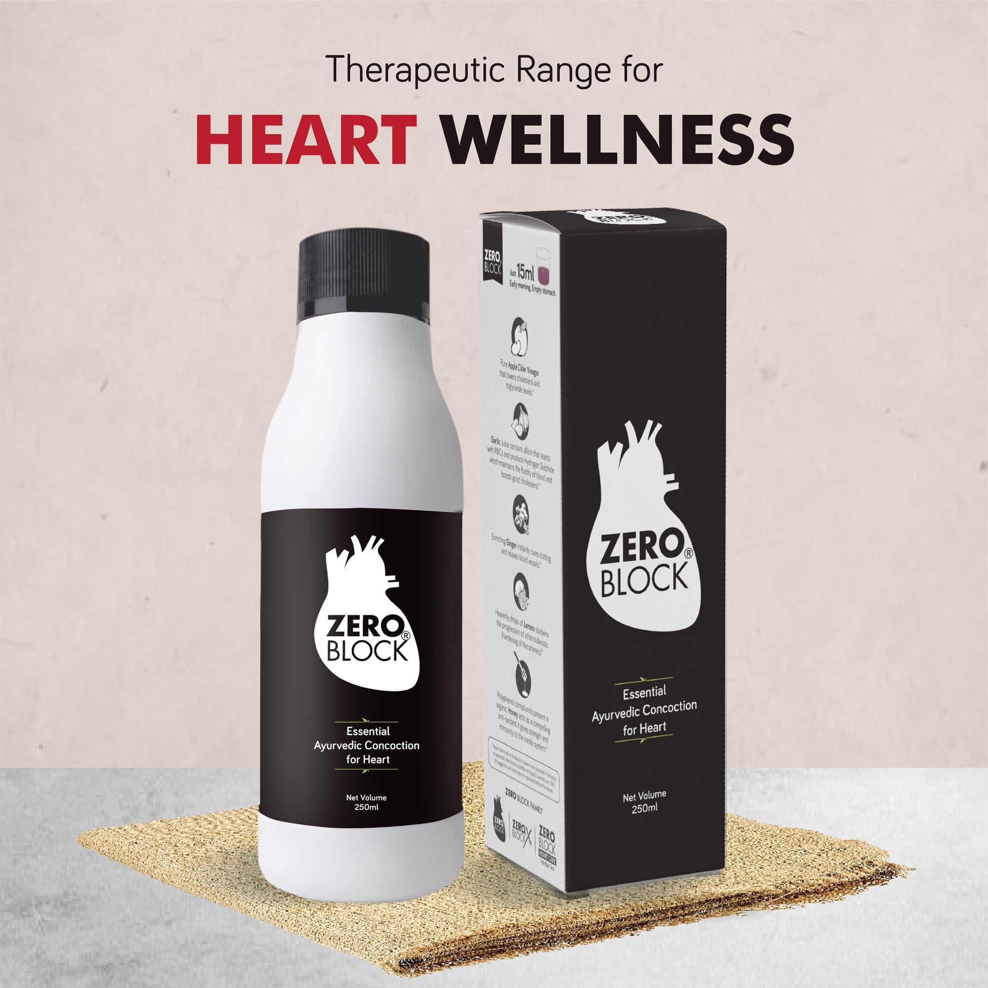ZERO BLOCK Ayurvedic Mixture Syrup for Heart - 250 ml – AyushKart