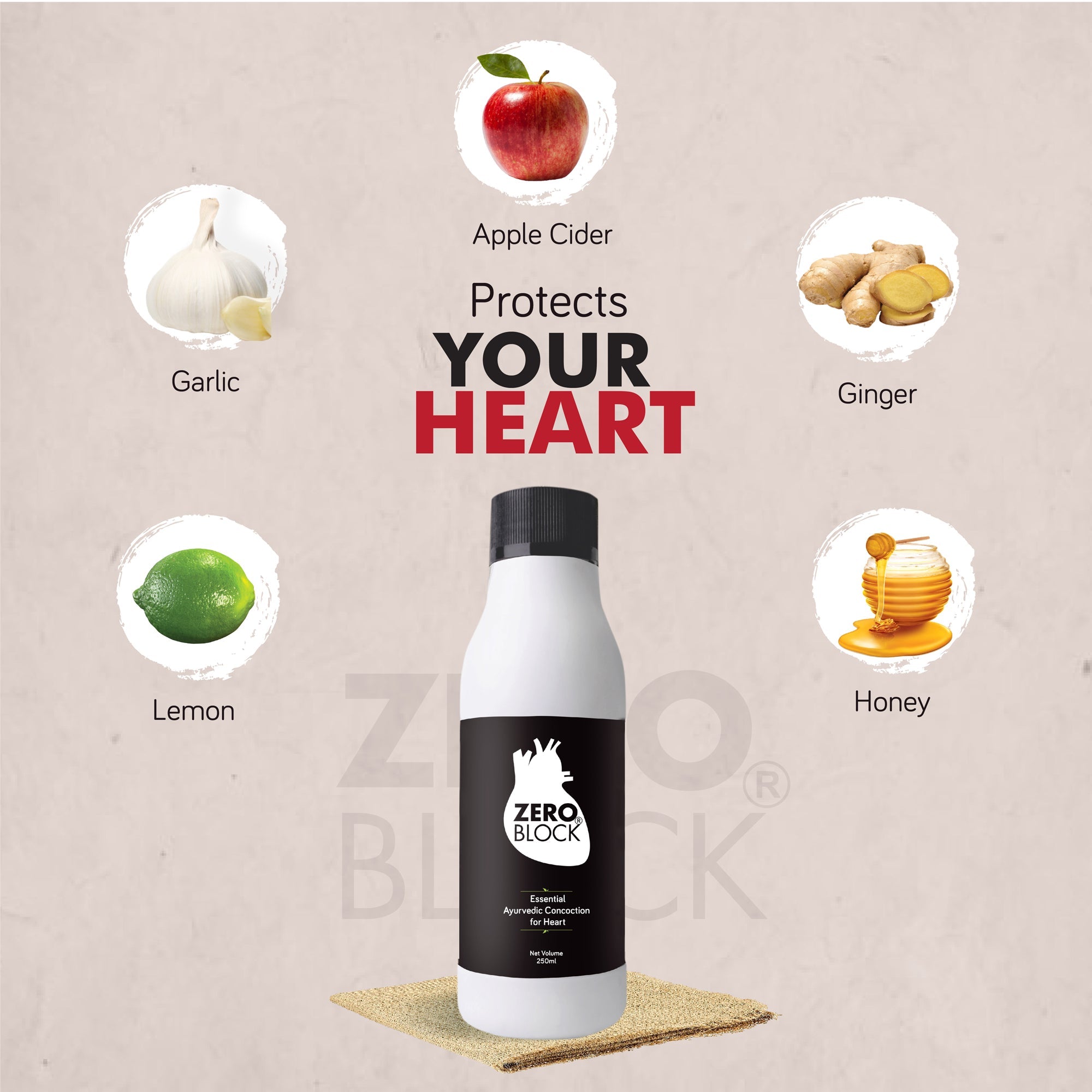 ZERO BLOCK Ayurvedic Mixture Syrup for Heart - 250 ml – AyushKart
