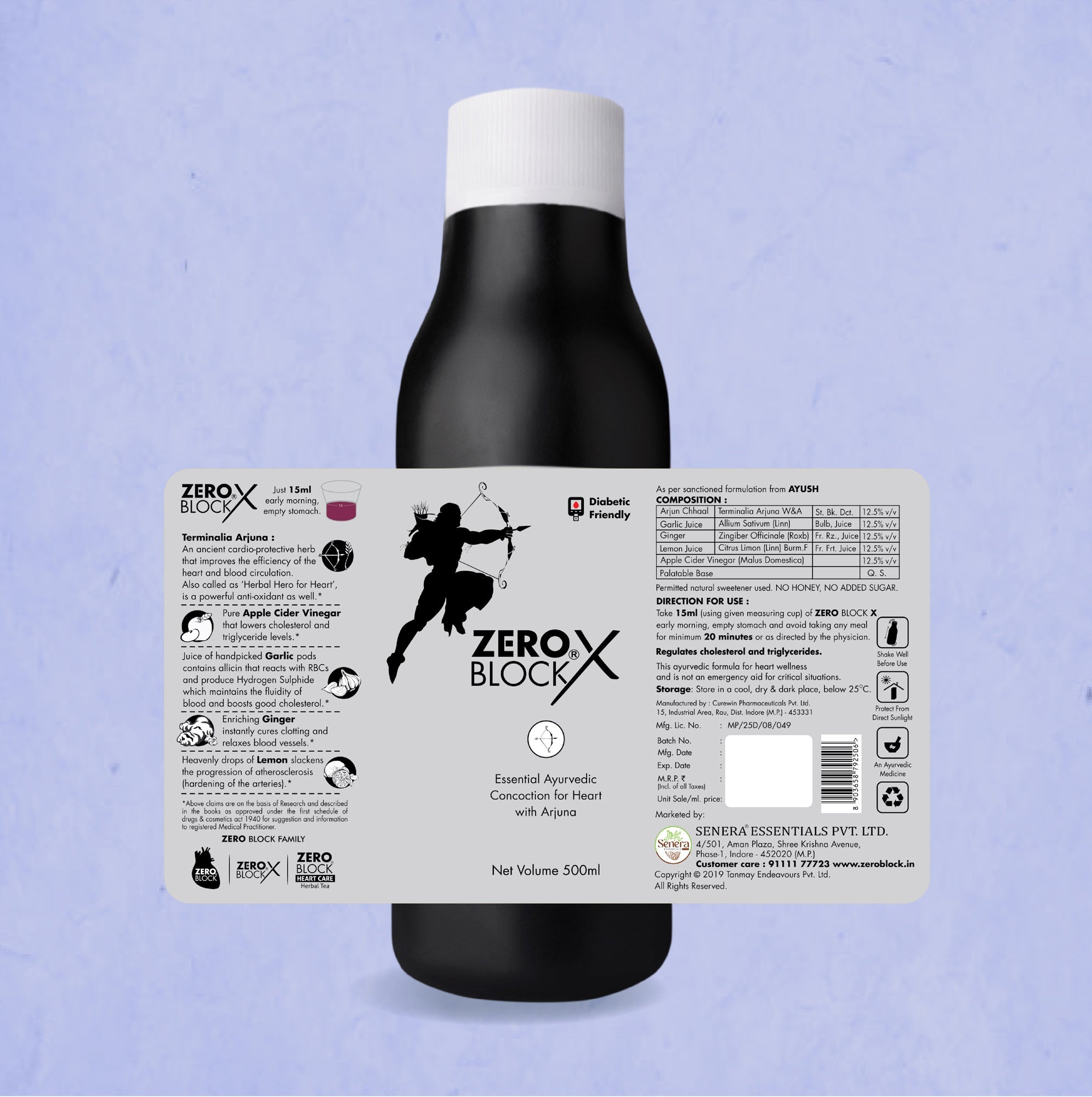 ZERO BLOCK X Ayurvedic mixture Syrup for Heart Wellness – 250 ml ...