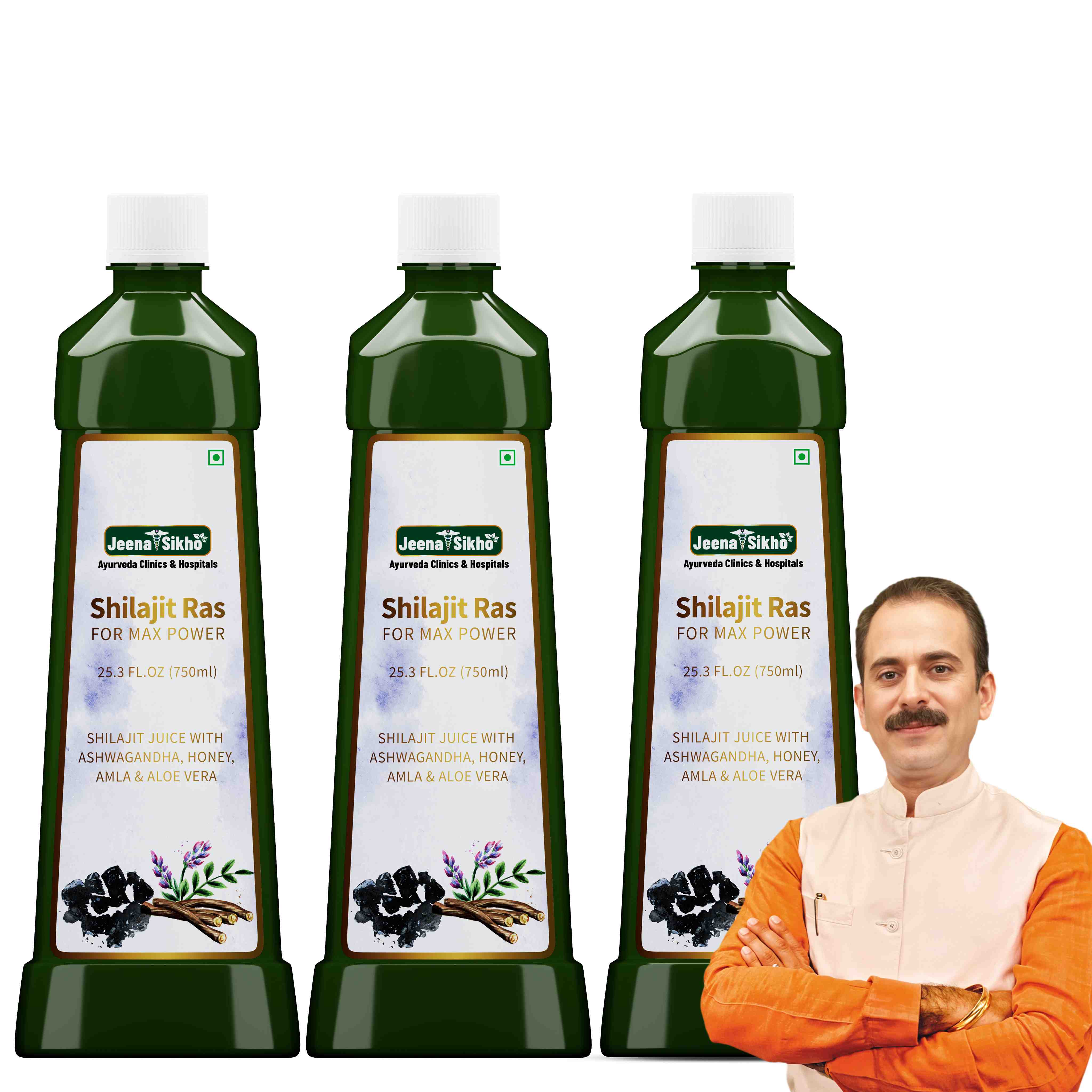 Jeena Sikho Shilajit Ras For Max Power Juice - 750 ml