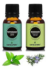 Earth N Pure Peppermint & Rosemary Essential Oils - Pack Of 2 - 15 ml each