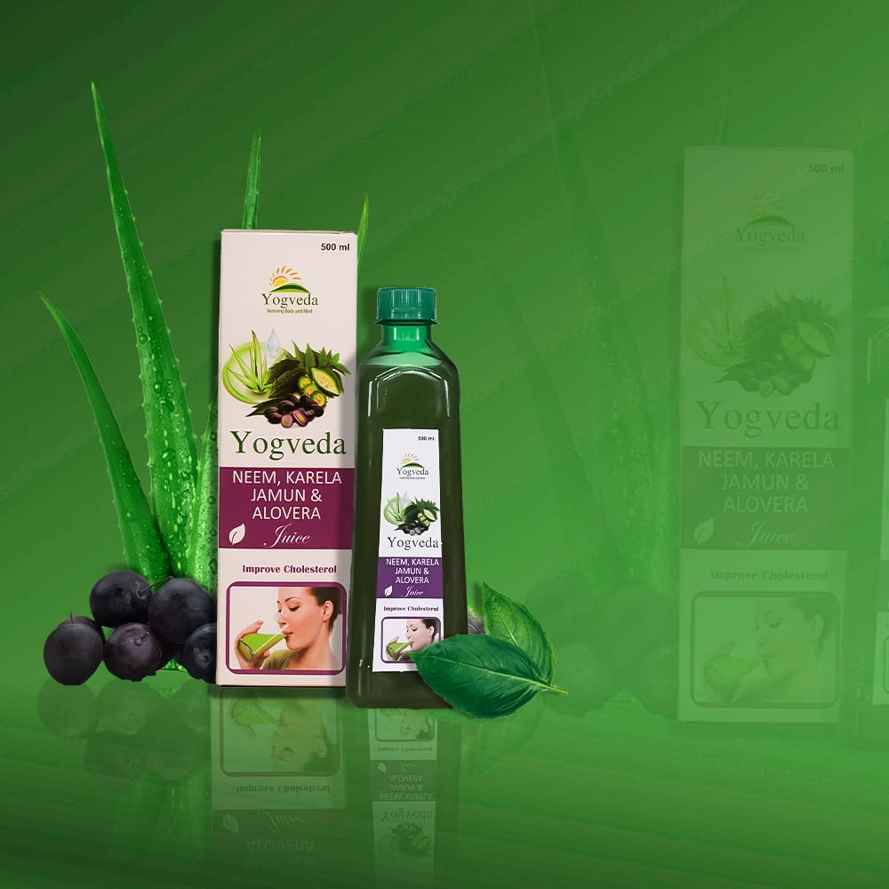 Yogveda Jamun Neem Karela Juice - 500 ml
