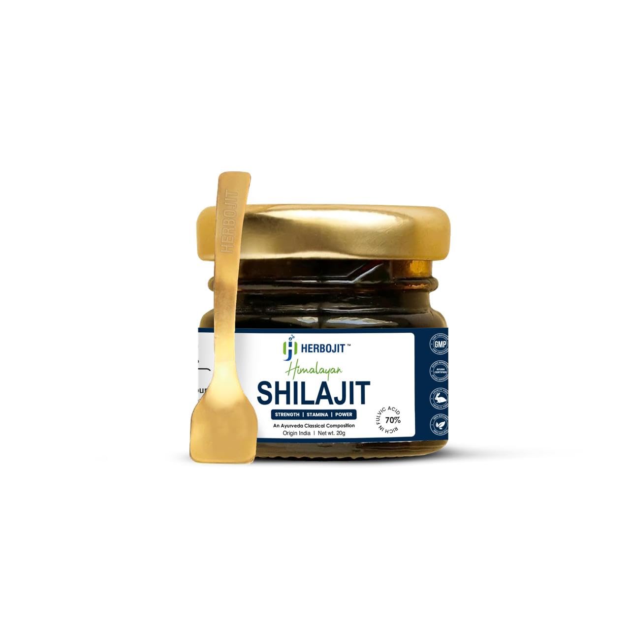 Herbojit Himalayan Shilajit Resin - 20 Gms