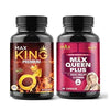 Max Ayurveda King Premium For Men & Queen Plus For Women - 60 capsules + 60 capsules