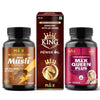 Max Ayurveda Couple Combo Musli Special Pack King Ayurvedic Herb Massage Oil & Max Queen Plus For Women (60 + 60 Capsules + 1 Oil Bottle)