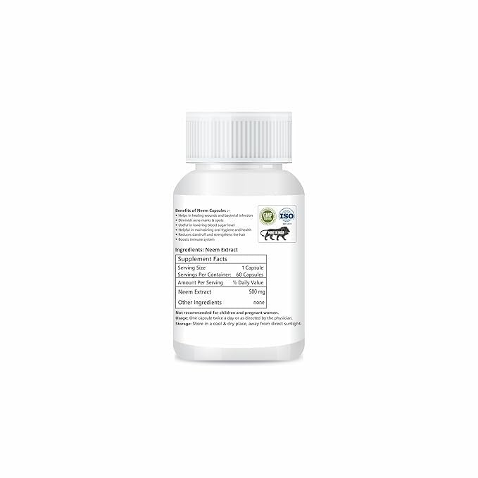 Zindagi 100% Pure Neem Extract Capsules - 60 Caps