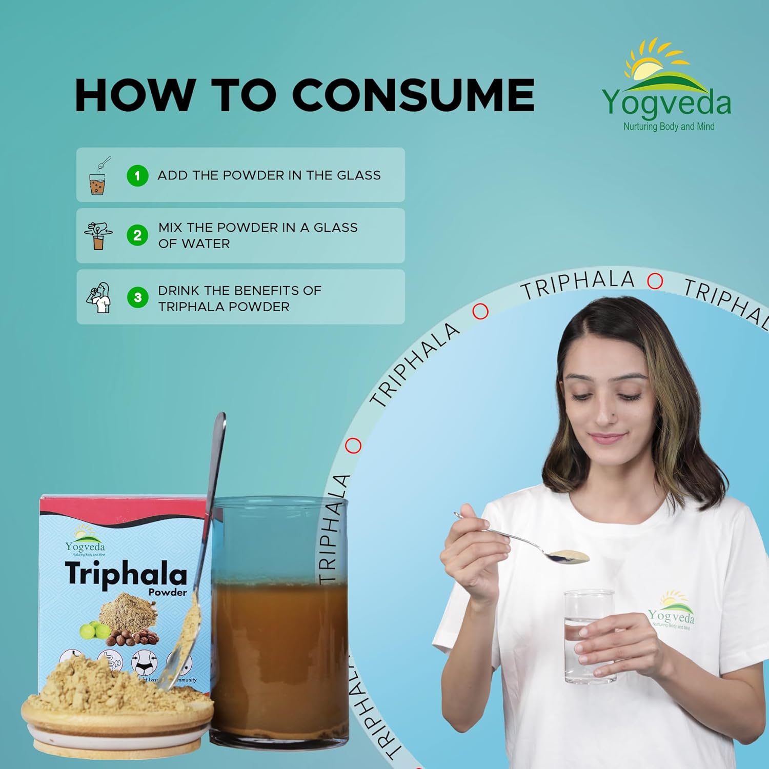 Yogveda Organic Triphala Powder - 200 gms