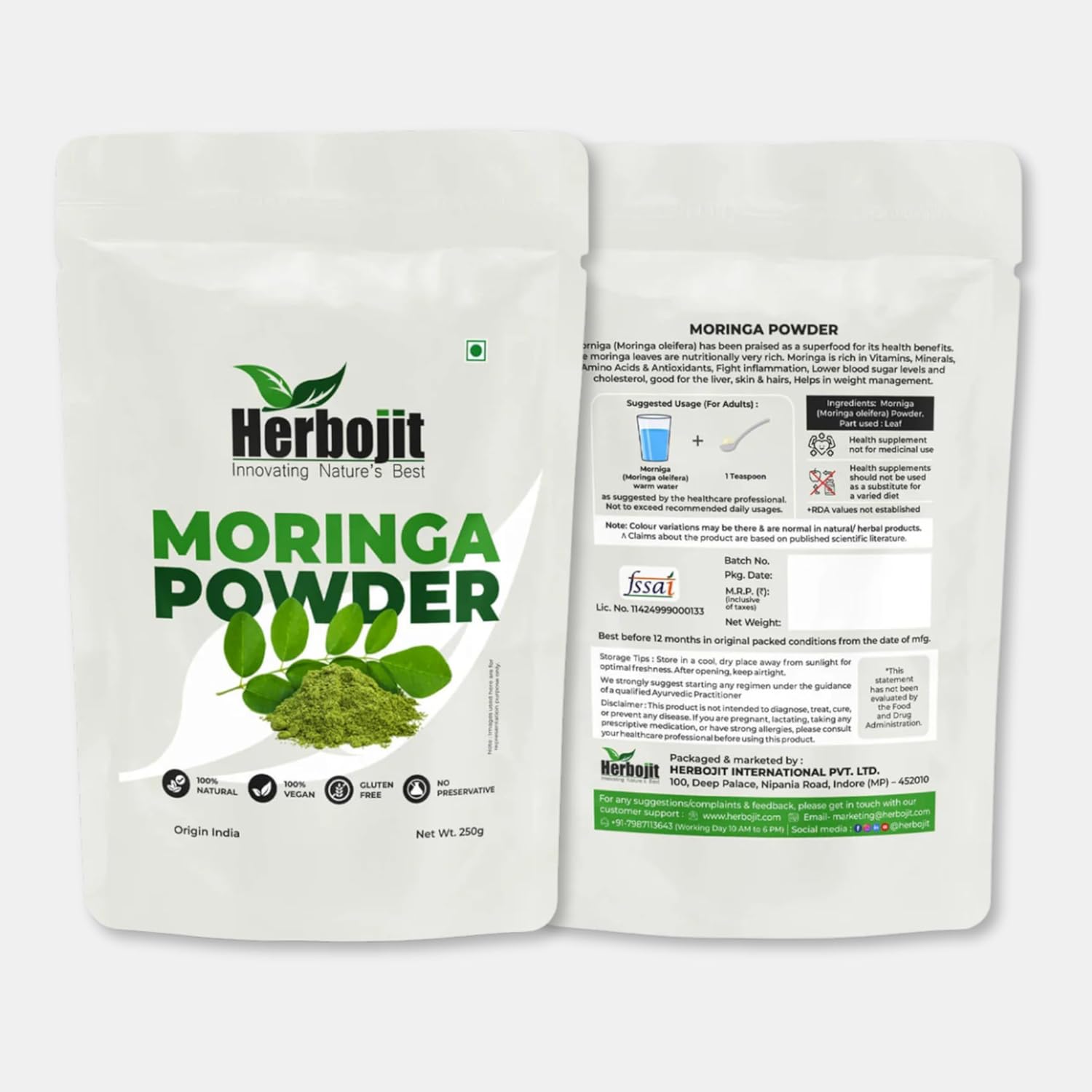 Herbojit Moringa Powder 250 Gms