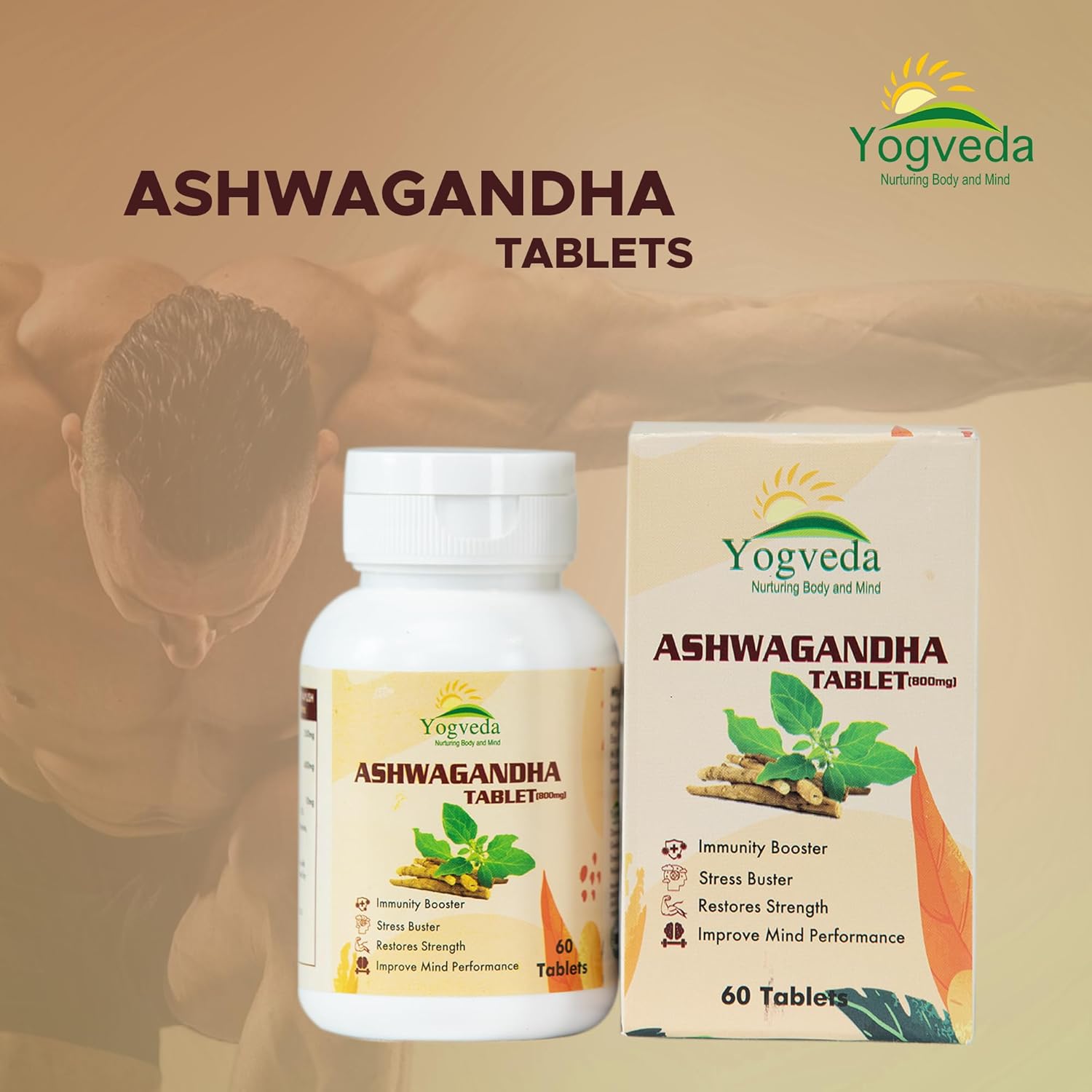 Yogveda Ashwagandha General Wellness Tablets - 60 Tablet