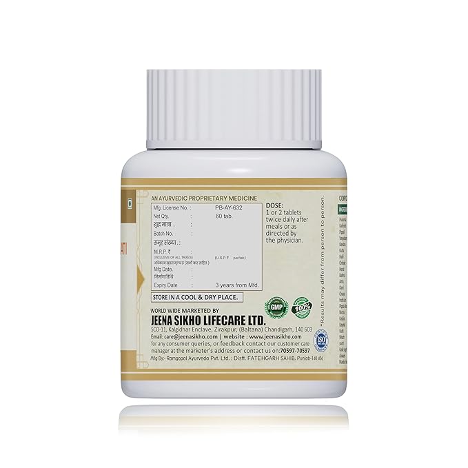 Jeena Sikho Yakrit Shoth Har Vati/ Liver Care Tablets - 60 Tablets ...