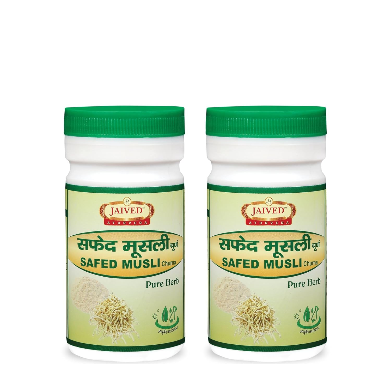 Jaived Ayurveda Safed Musli Churna | Boosts Vitality, Enhances Stamina & Supports Wellness | 100 Gms | Pack of 2