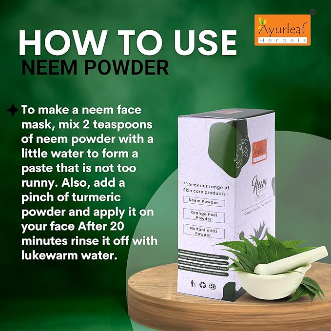 Ayurleaf Herbals Neem Powder - 200 Gms