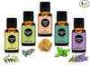 Earth N Pure Lavender, Rosemary, Frankincense, Peppermint & Eucalyptus Essential Oils - Pack Of 5 - 15 ml each