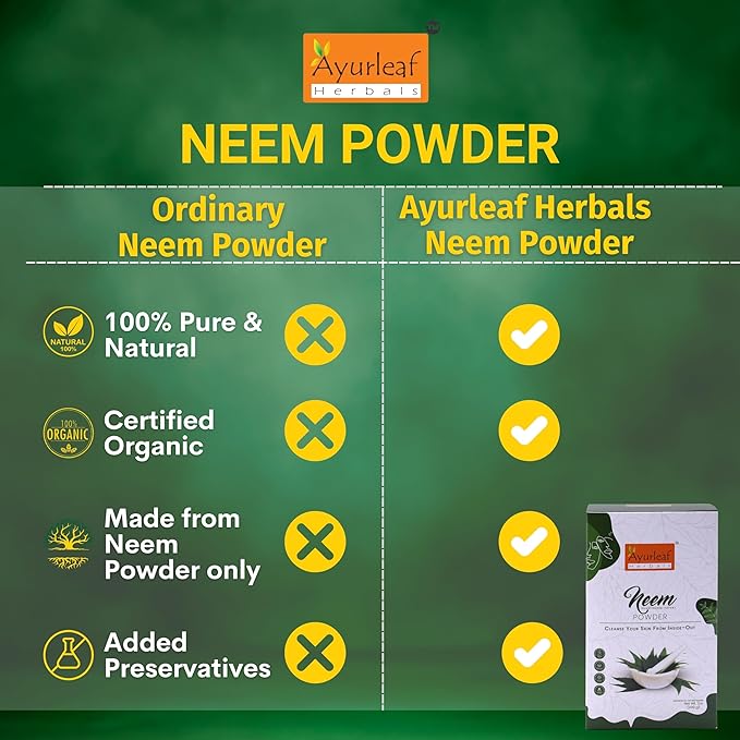 Ayurleaf Herbals Neem Powder - 200 Gms