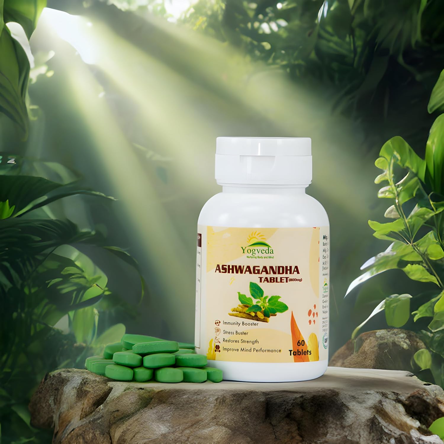 Yogveda Ashwagandha General Wellness Tablets - 60 Tablet