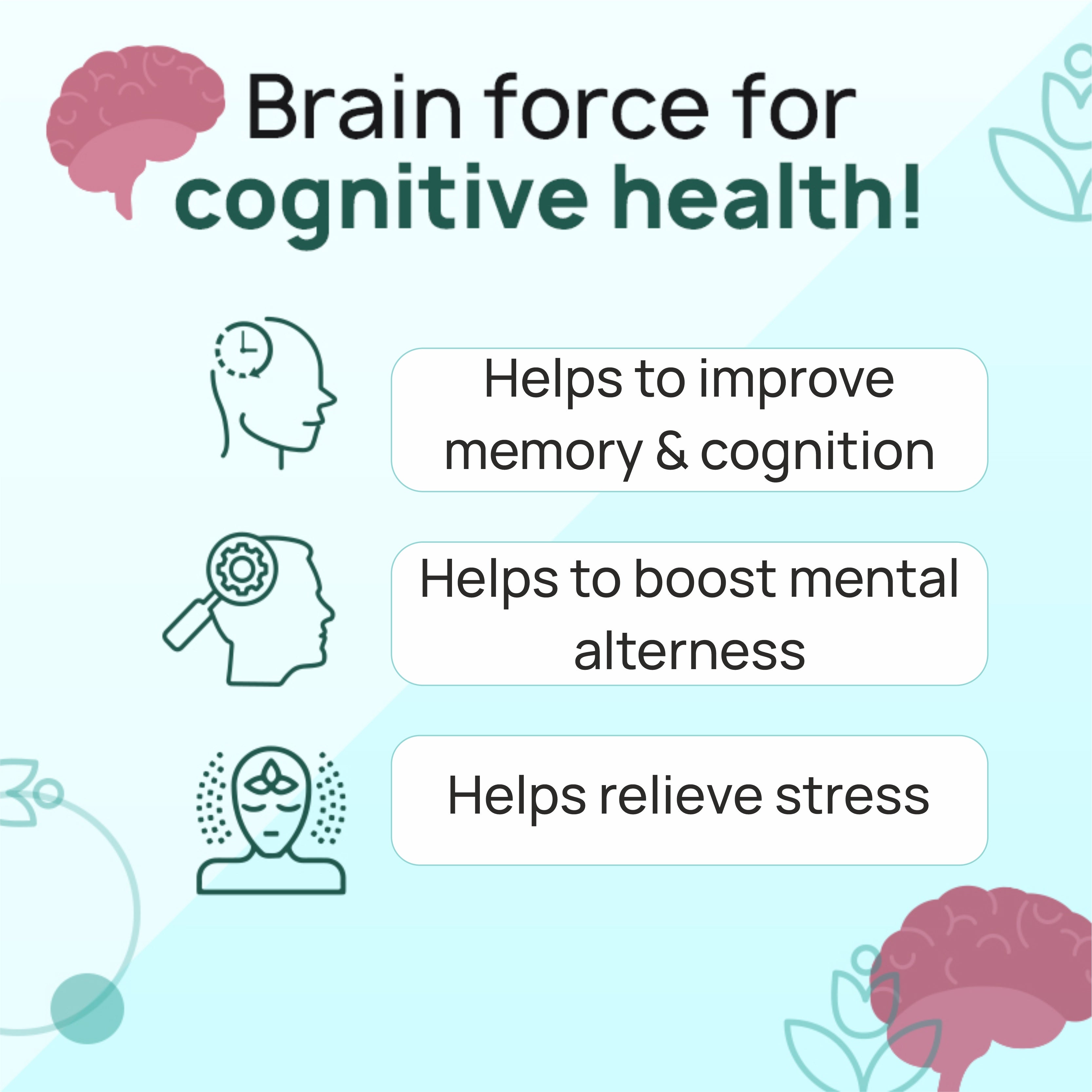 Brain Force Plus The Co Being Brain Force - 60 Capsules – AyushKart