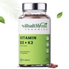 Health Veda Organics Vitamin D3+K2 as MK7 Supplement - 60 tabs