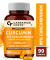 Carbamide Forte Curcumin with Piperine Tablets with 95% Curcuminoids – 90 Veg Tablets