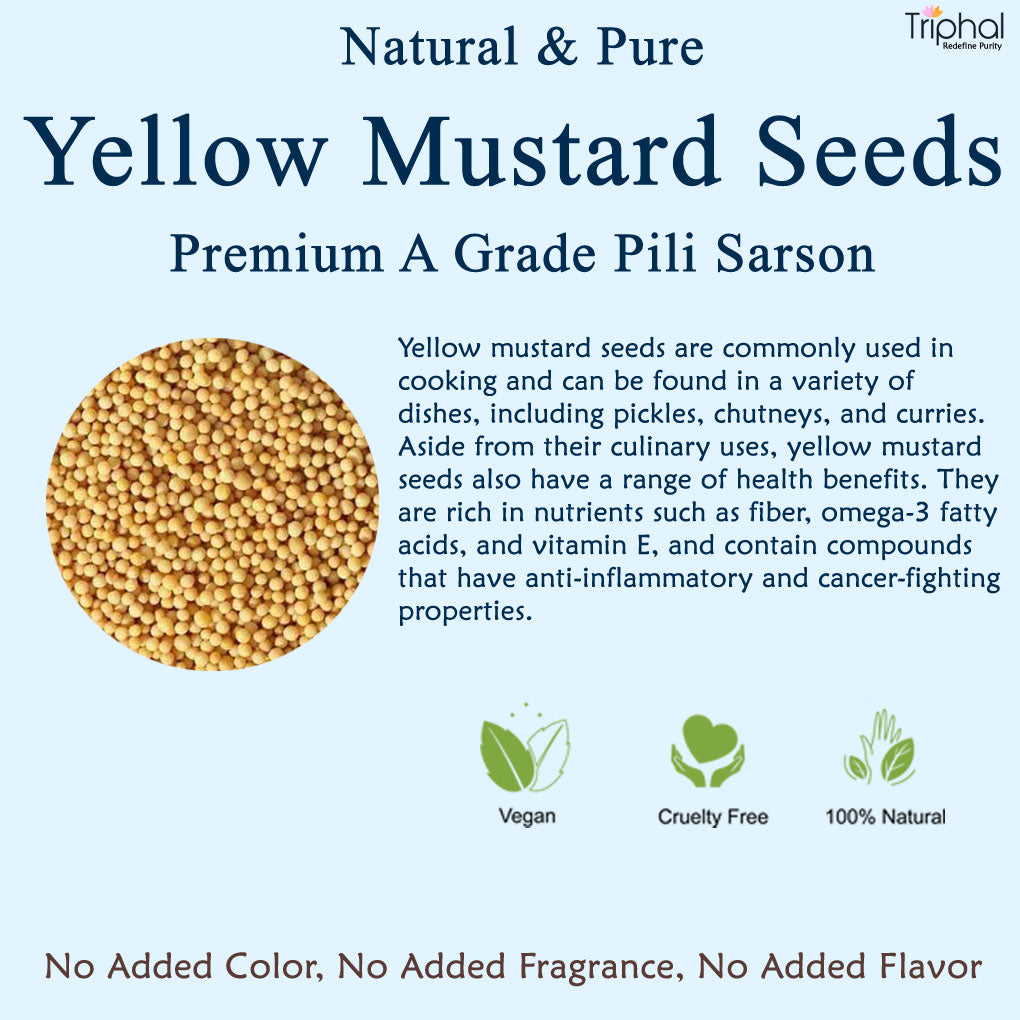 Triphal Yellow Mustard Seeds or Pili Sarson – AyushKart