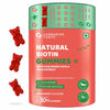 Carbamide Forte Biotin Gummies for Hair, Skin & Nails Supplement – 30 Veg Gummies - Strawberry & Orange Flavour